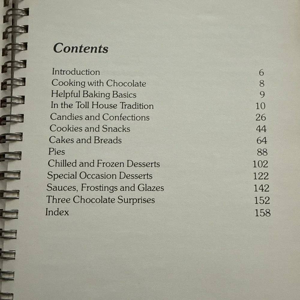 Vintage Nestle Toll House Heritage Cookbook 1980 1st Print Spiral Dessert Recipe